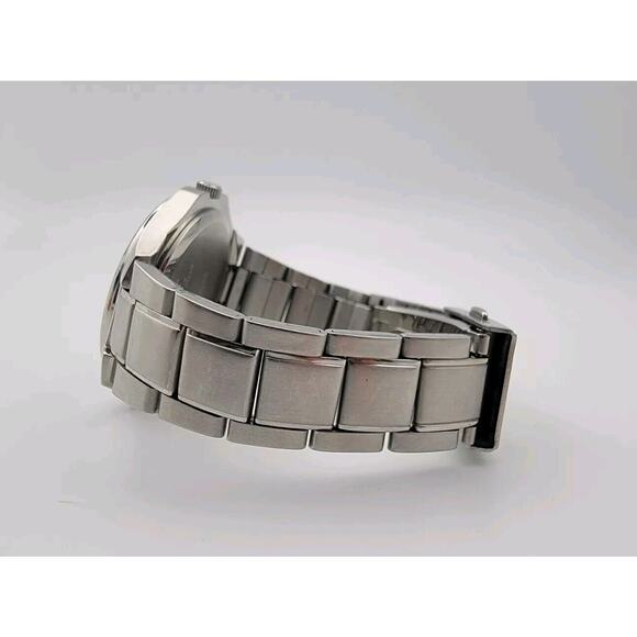 Men's Seiko 7N42-0FD0 Stainless Steel Calendar Vintage Quartz Watch 6.75" wrist- - Picture 7 of 10